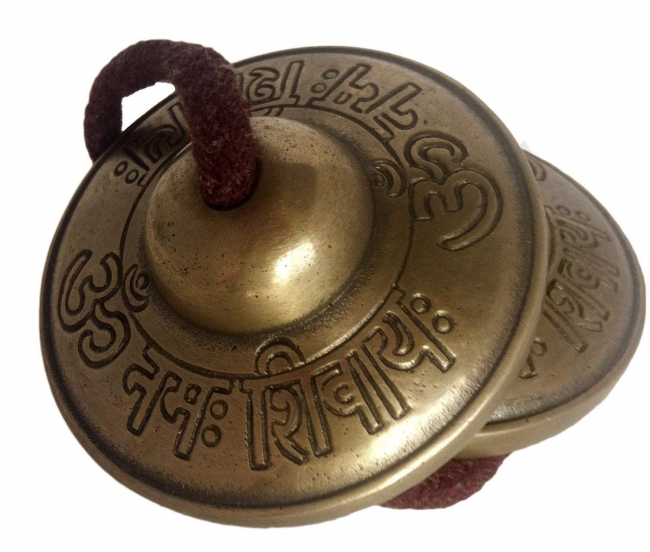 Zimbeln mit Om Namah Shivaya 6,5 cm